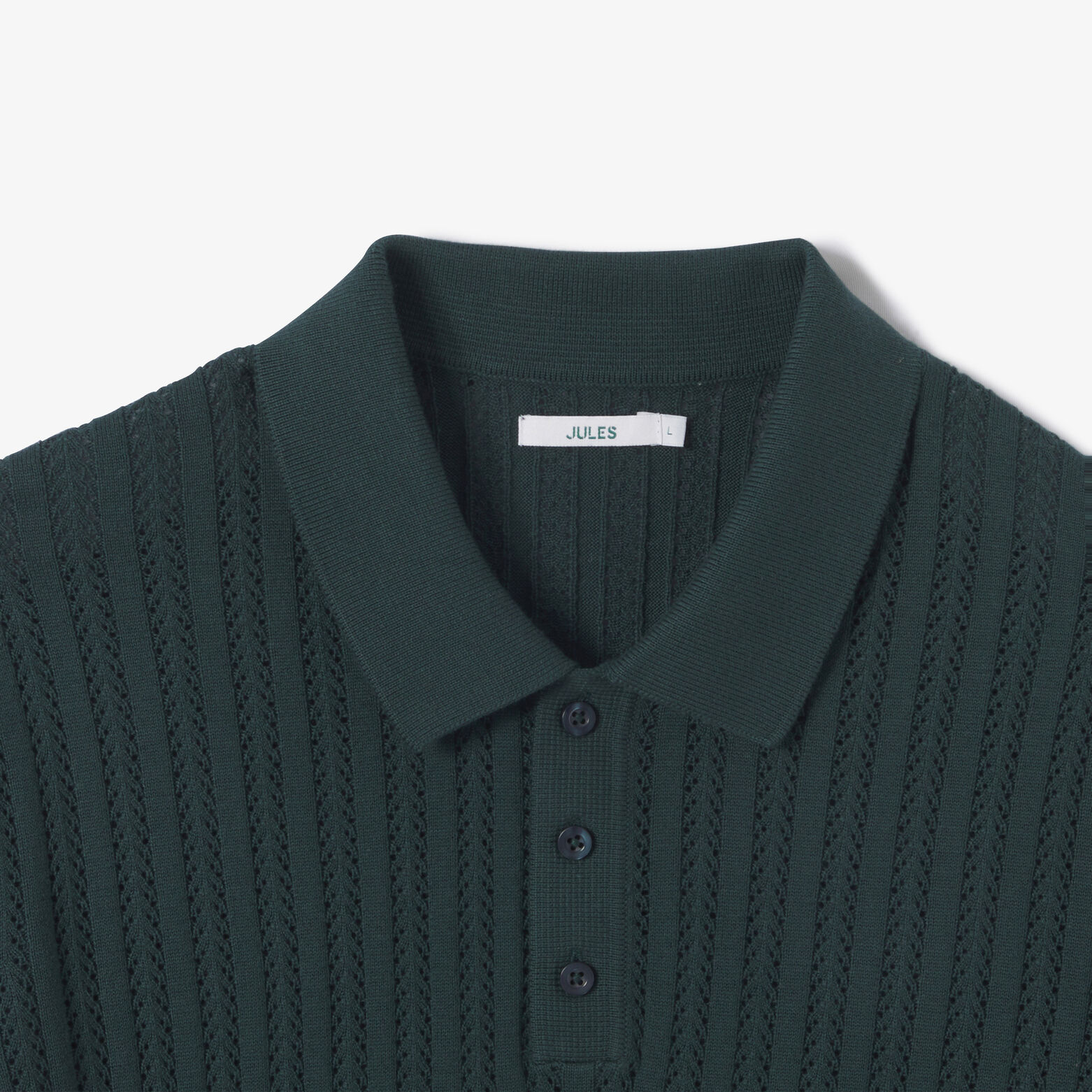 Polo en maille manches courtes jeux de points