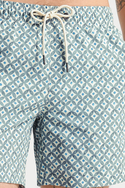 Zwemshort met geometrische print