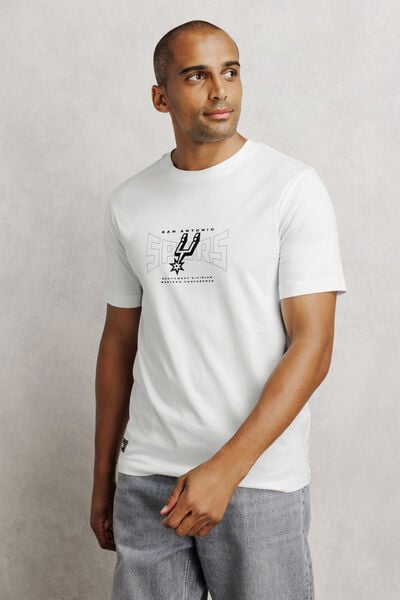 T-shirt met opdruk San Antonio Spurs NBA-licentie