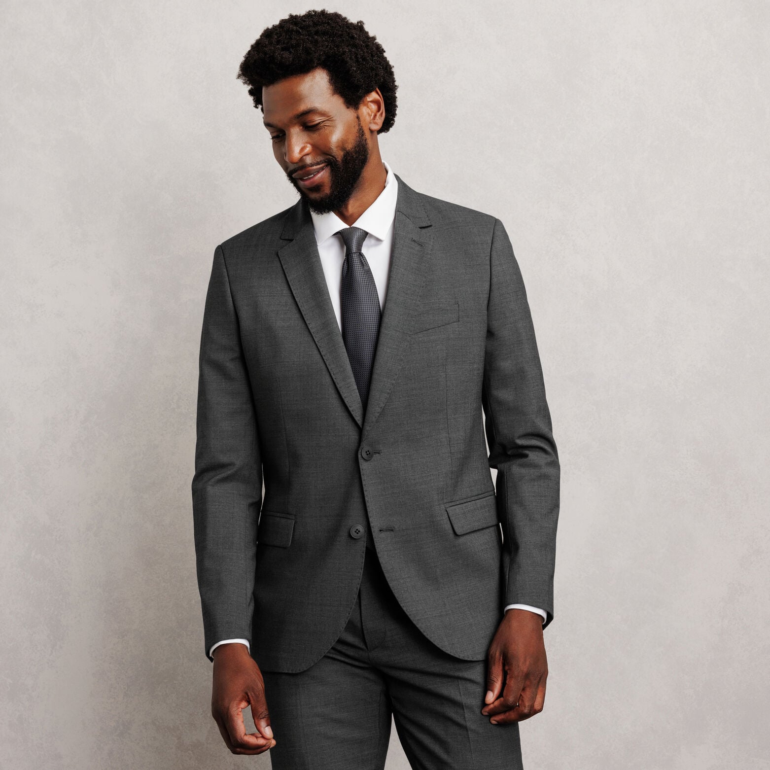Veste de costume slim bi-stretch unie