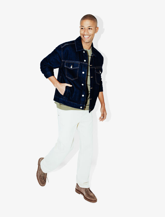 Tee shirt ray&eacute; col rond