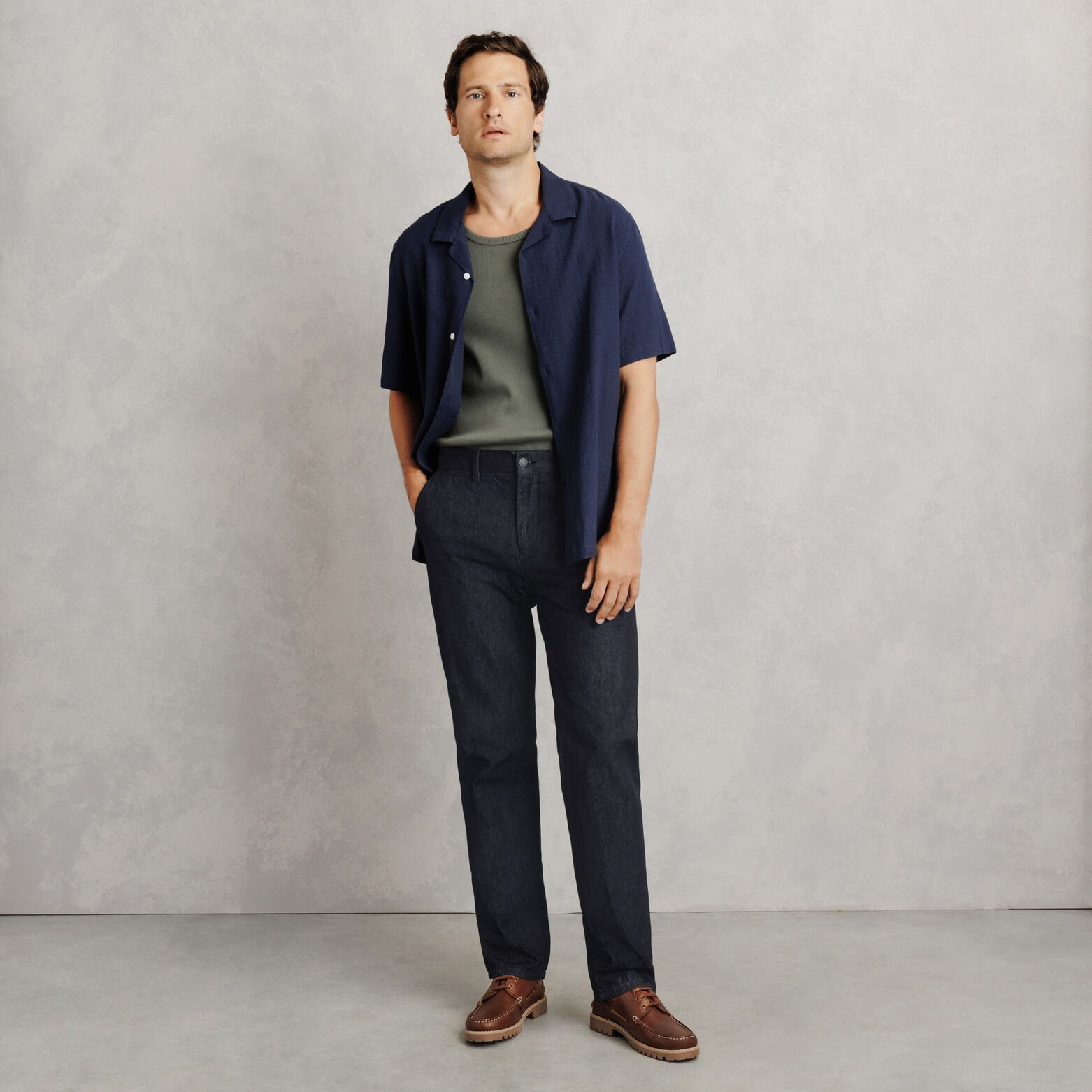 Jean chino loose brut