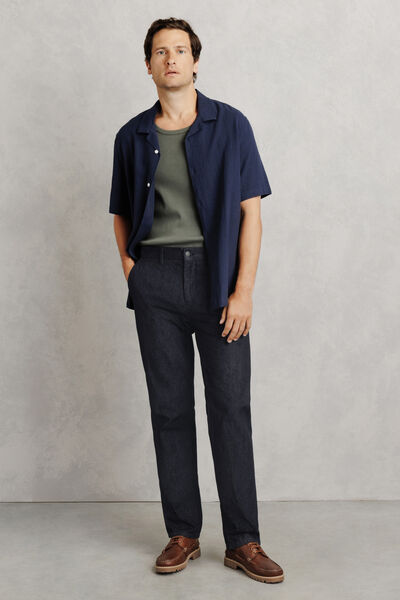 Pantalon Denim Bleu moyen