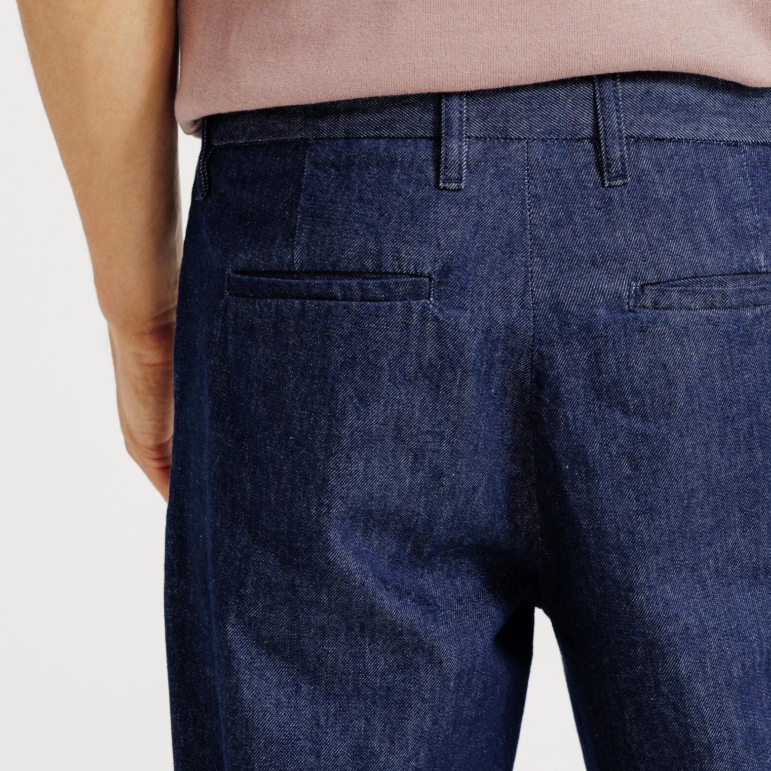 Loose fit jeans met plooien