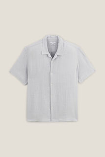 Chemisette en gaze de coton textur&eacute;e