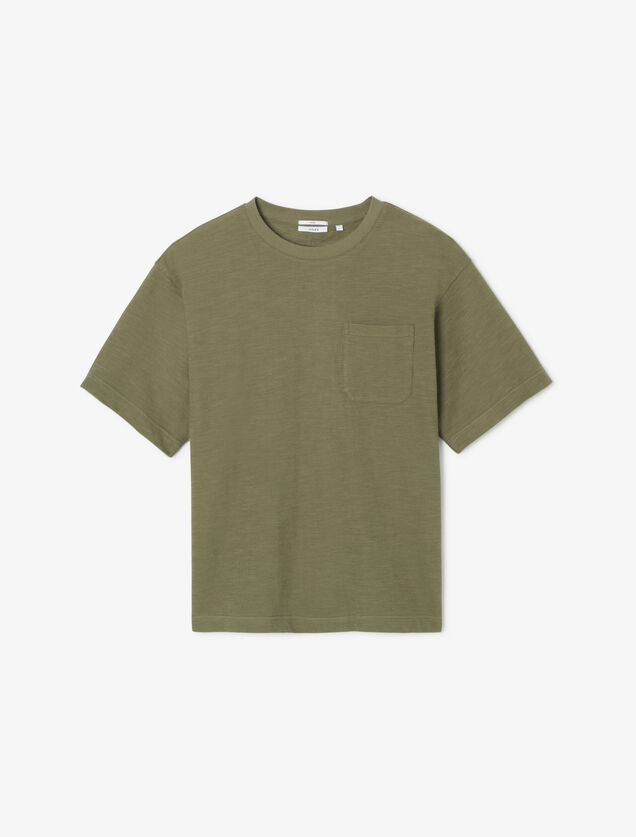 Tee shirt matière éponge col rond