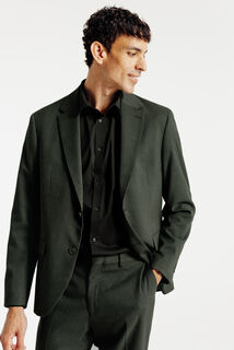 Comfort fit kostuumvest in flanel