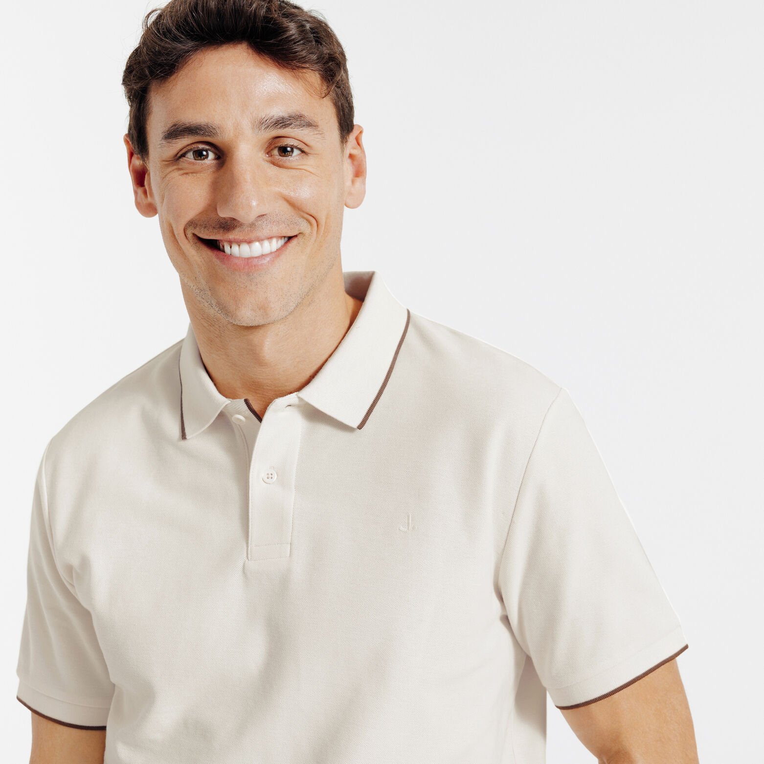 "Le Parfait by Jules" effen polo korte mouwen 