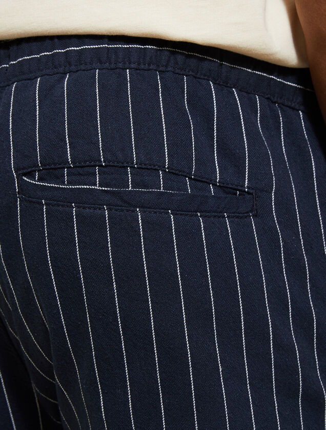 Bermuda &agrave; rayures