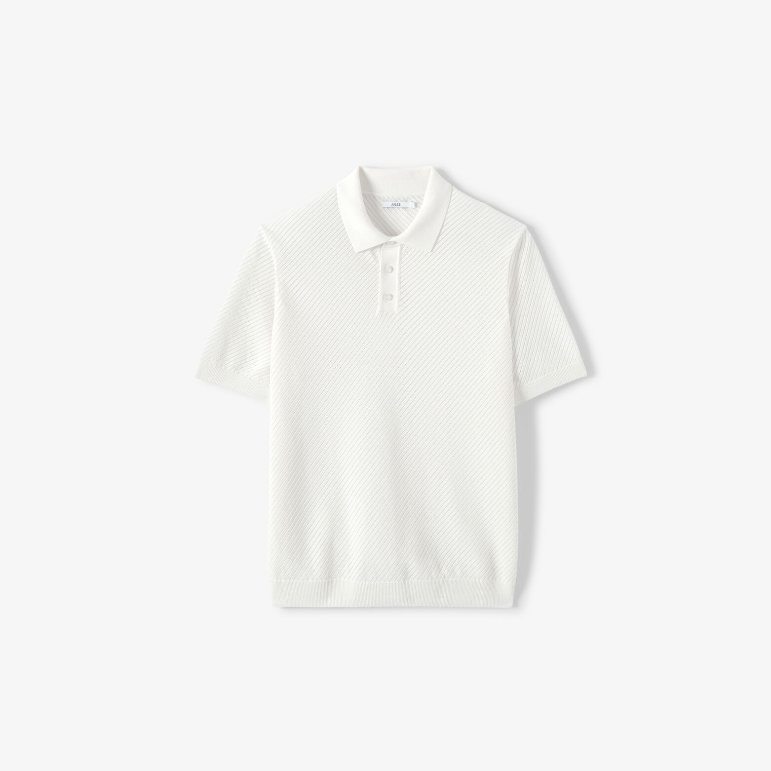 Polo en maille manches courtes jeux de points