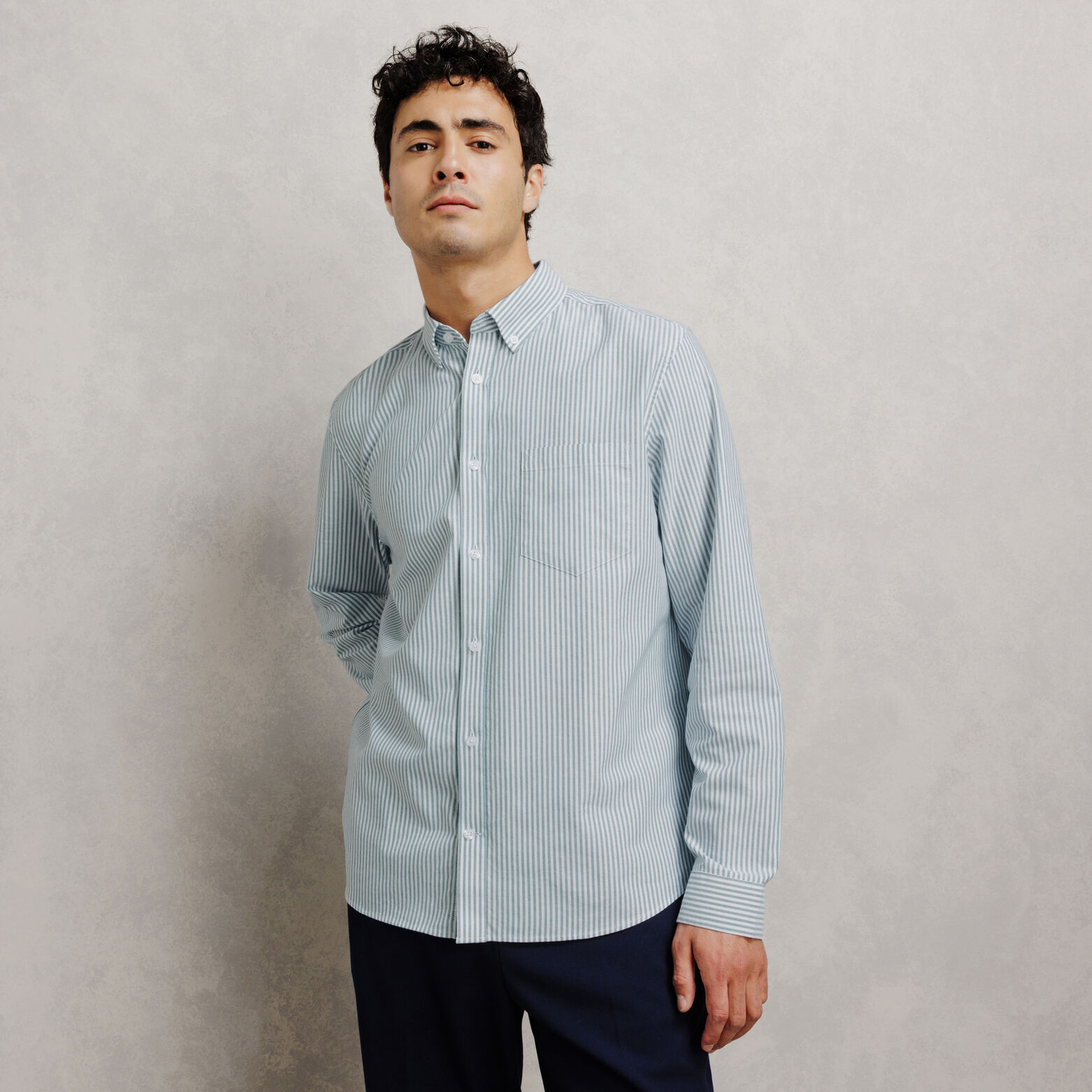Chemise oxford ray&eacute;e "le parfait by JULES"