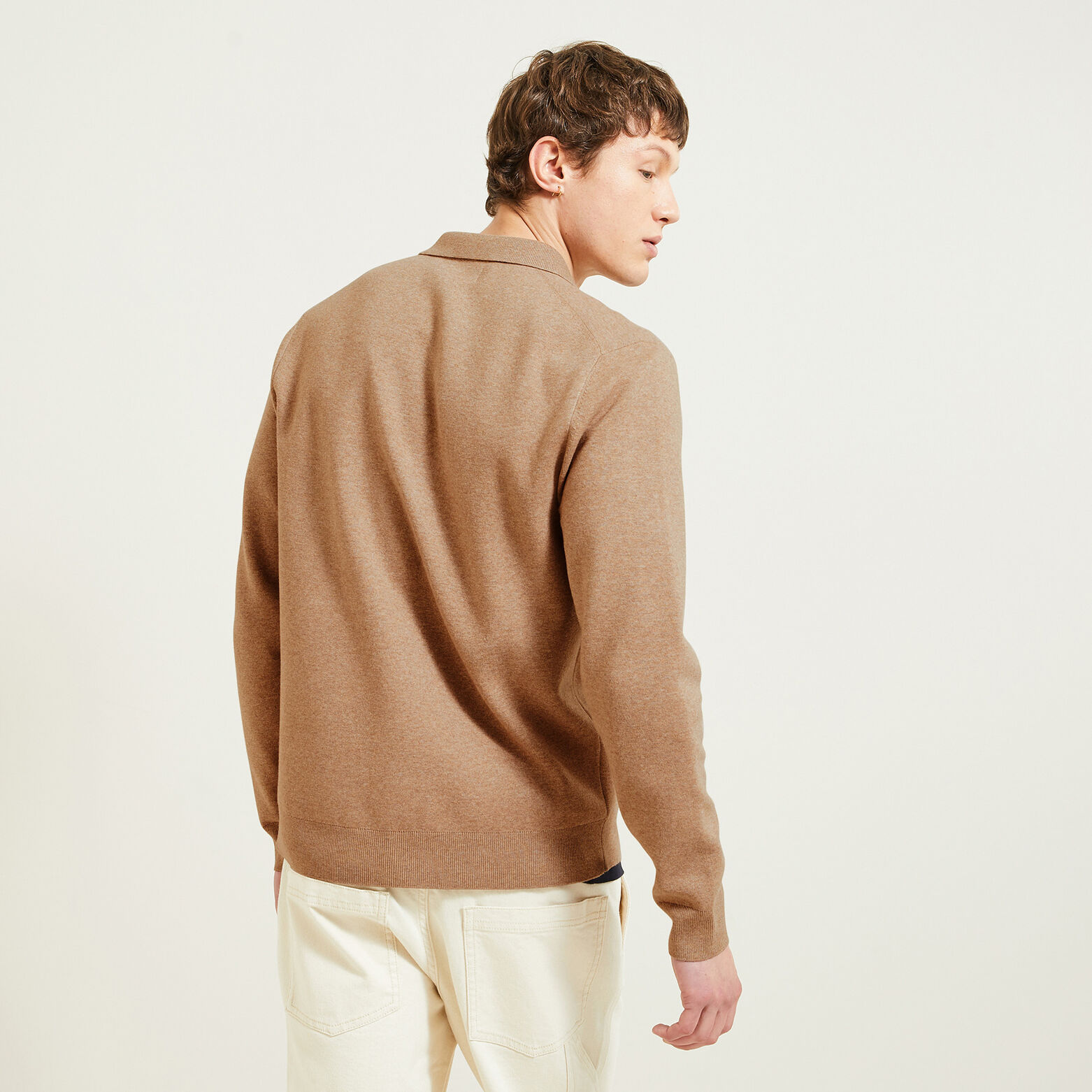 Gilet zipp&eacute; col chemise