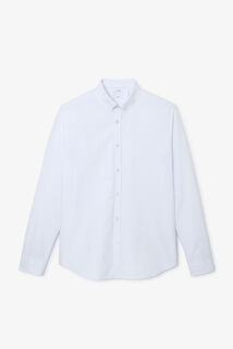 Chemise oxford en coton rayée