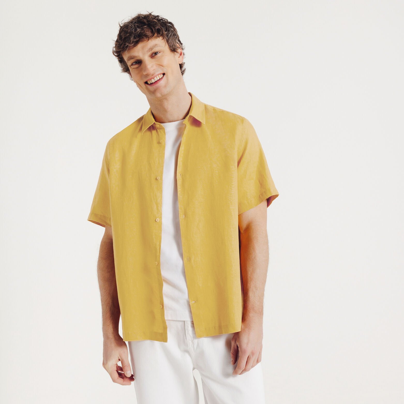 Effen hemdje in katoenlinnen