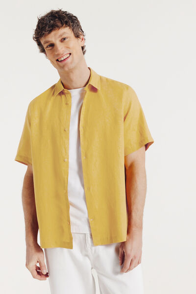 Chemisette 100% lin unie