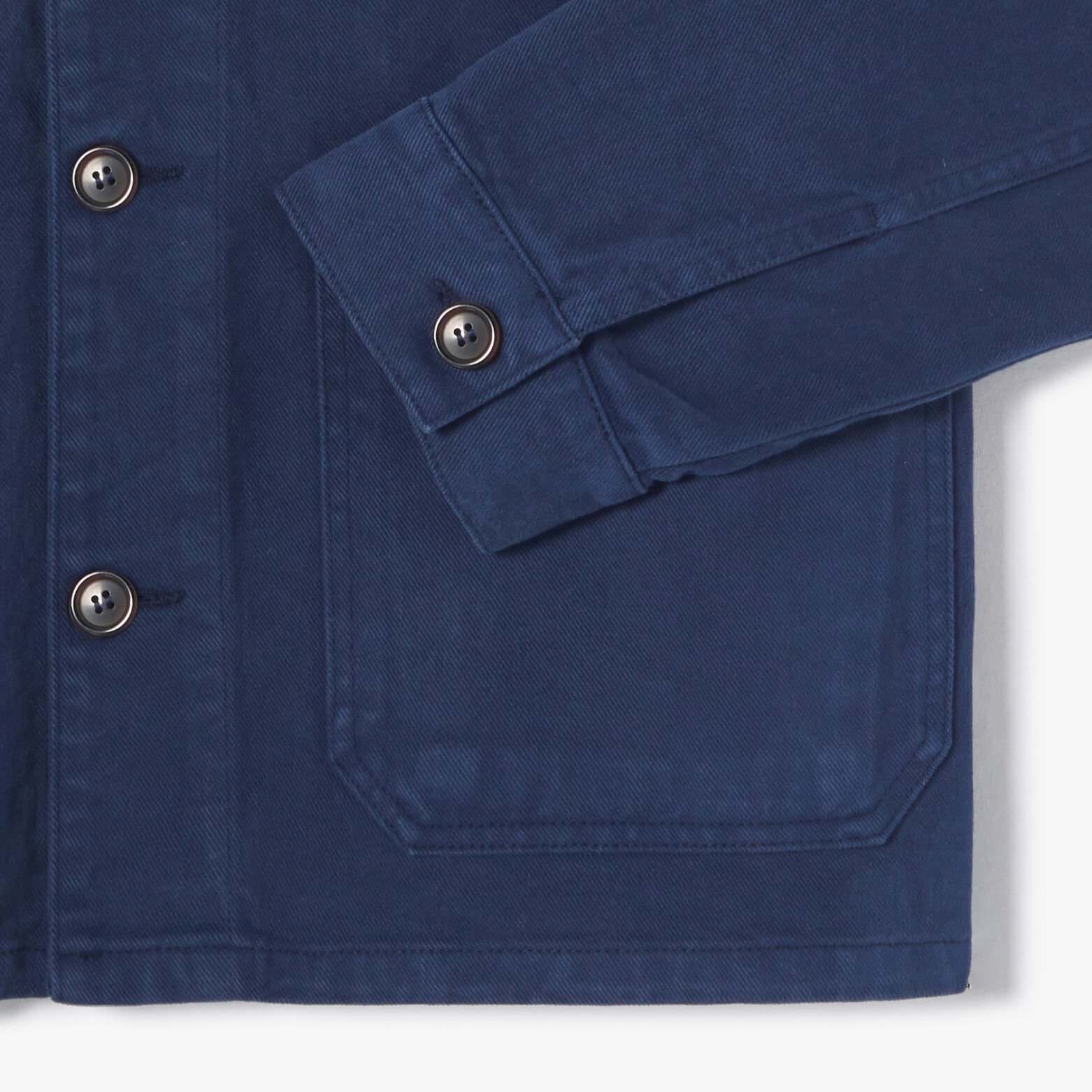 Veste col chemise en velours boutonn&eacute;e