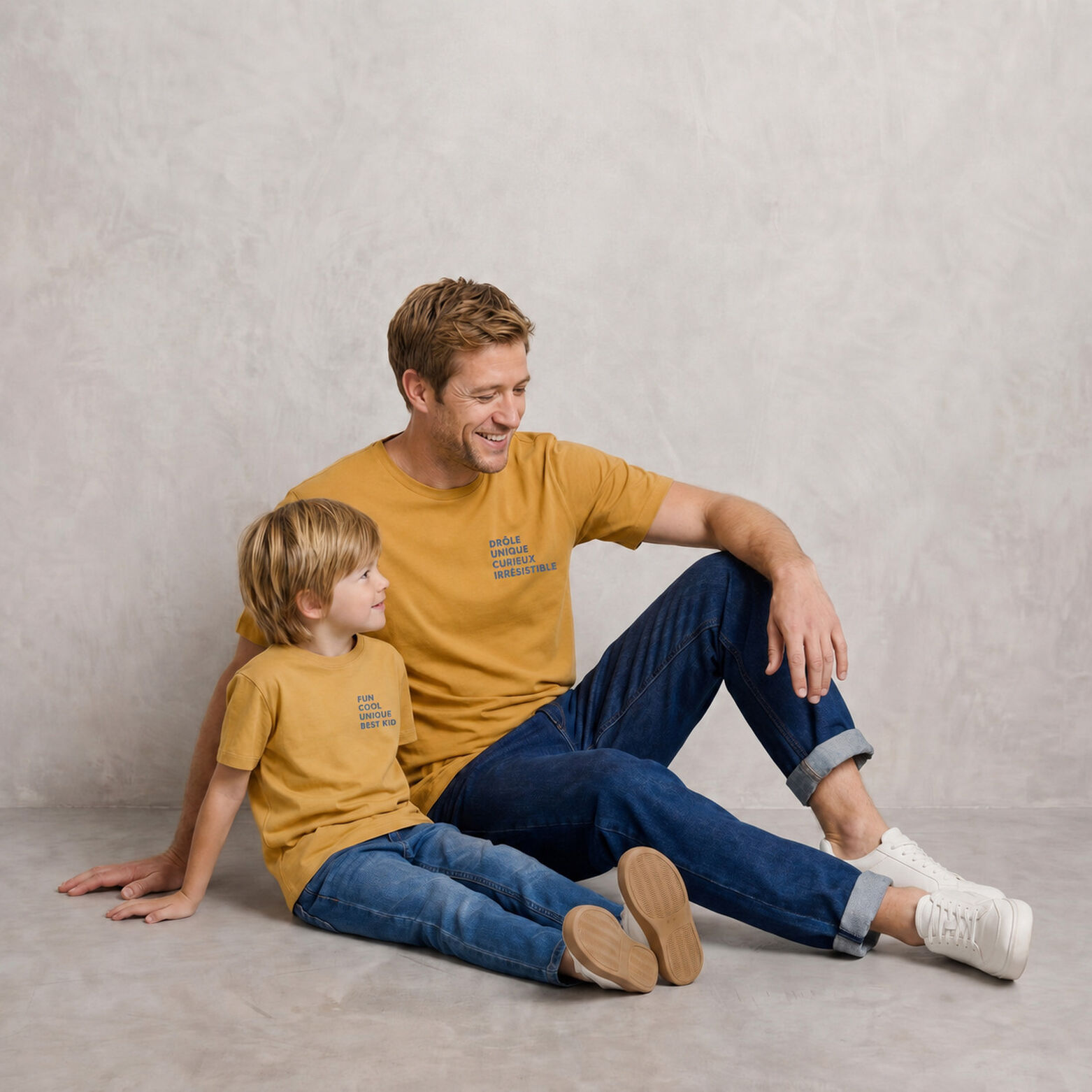 Tee shirt enfant  f&ecirc;te des p&egrave;res imprim&eacute; poitrine