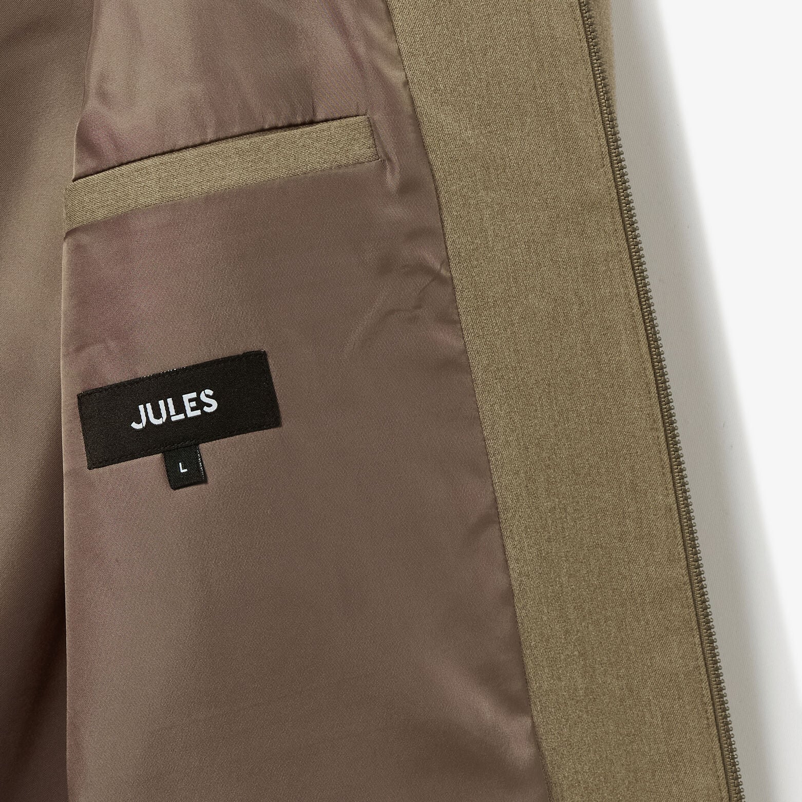 Veste col chemise zipp&eacute;e