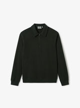 Sweater met polokraag en rits