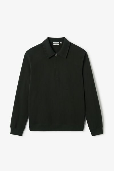 Sweater met polokraag en rits