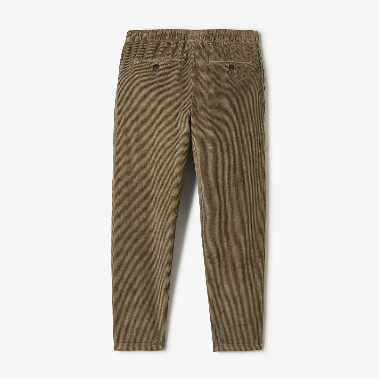 Pantalon tapered taille &eacute;lastiqu&eacute;e en velours
