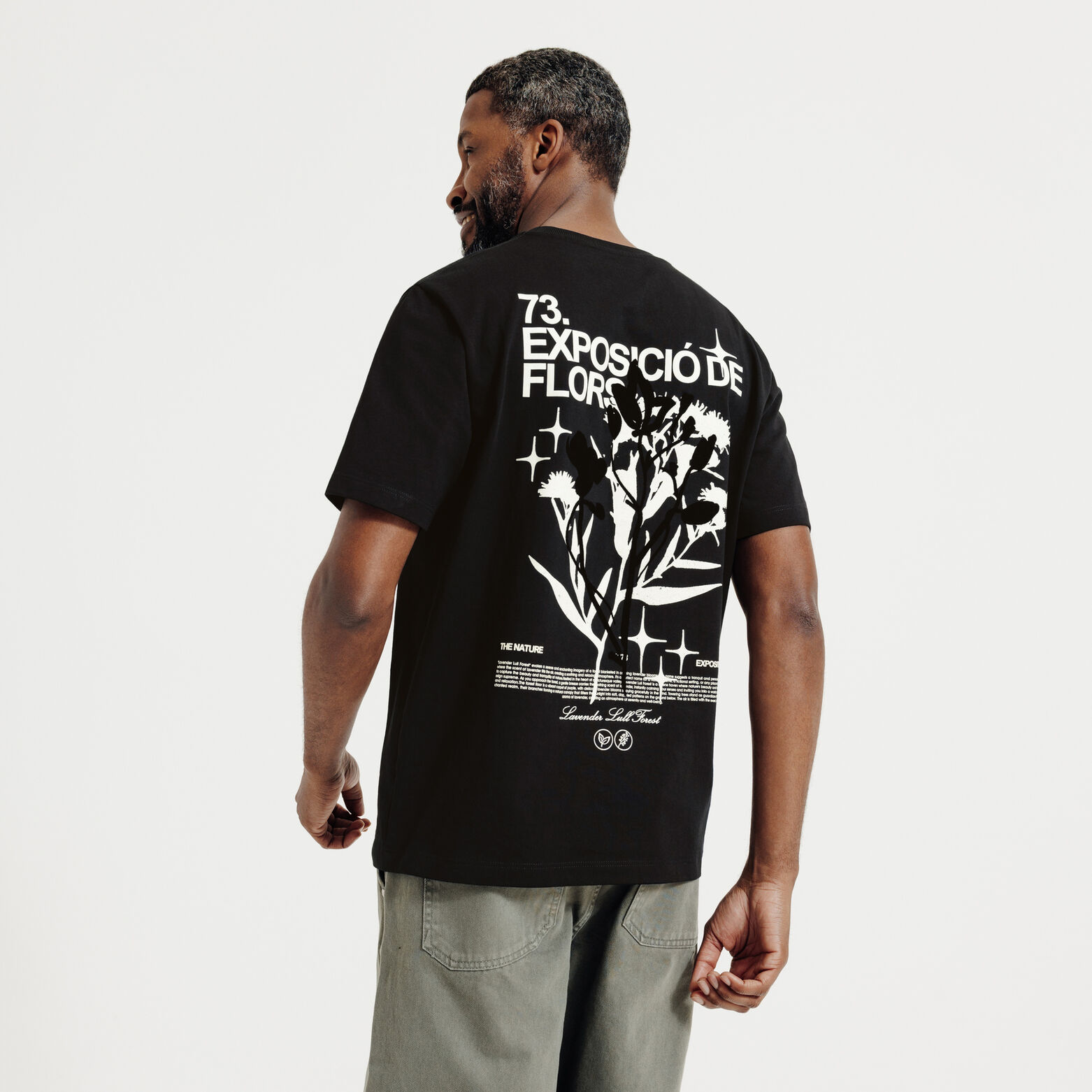 Tee shirt imprim&eacute; devant dos fleuri