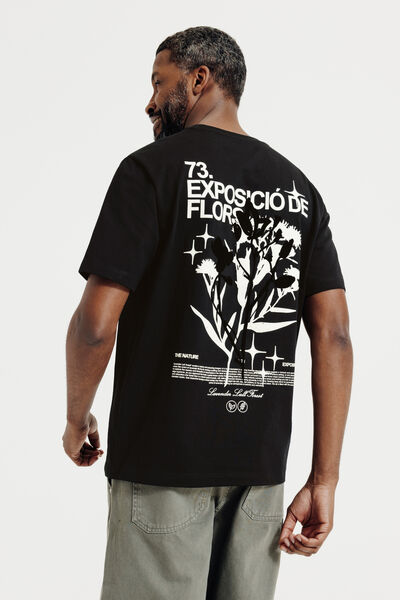 Tee shirt imprim&eacute; devant dos fleuri