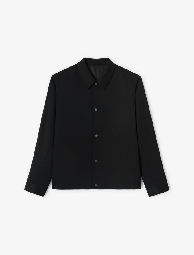 Veste pressionn&eacute;e col chemise