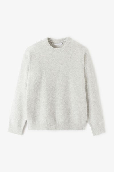 Pull col rond mousseux
