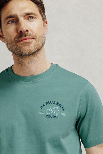 Tee shirt brod&eacute; licence Tour de France