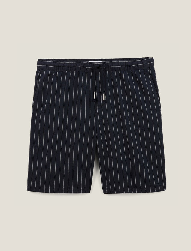 Bermuda &agrave; rayures