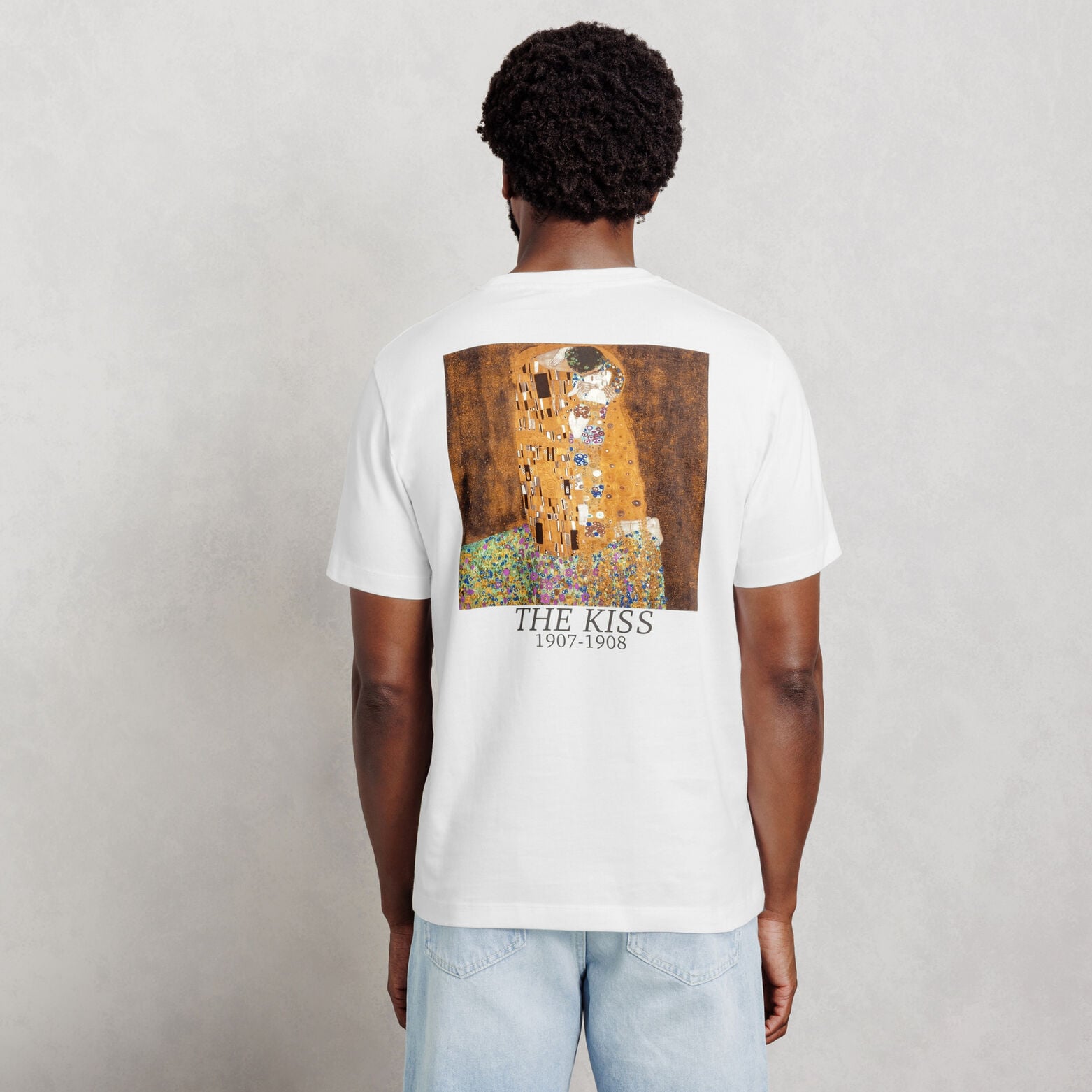 T-shirt met voor- en achterprint, licentie Klimt