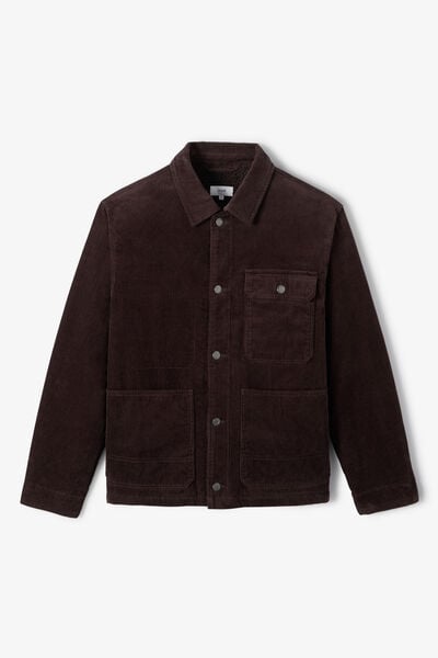 Veste velours int&eacute;rieur en sherpa