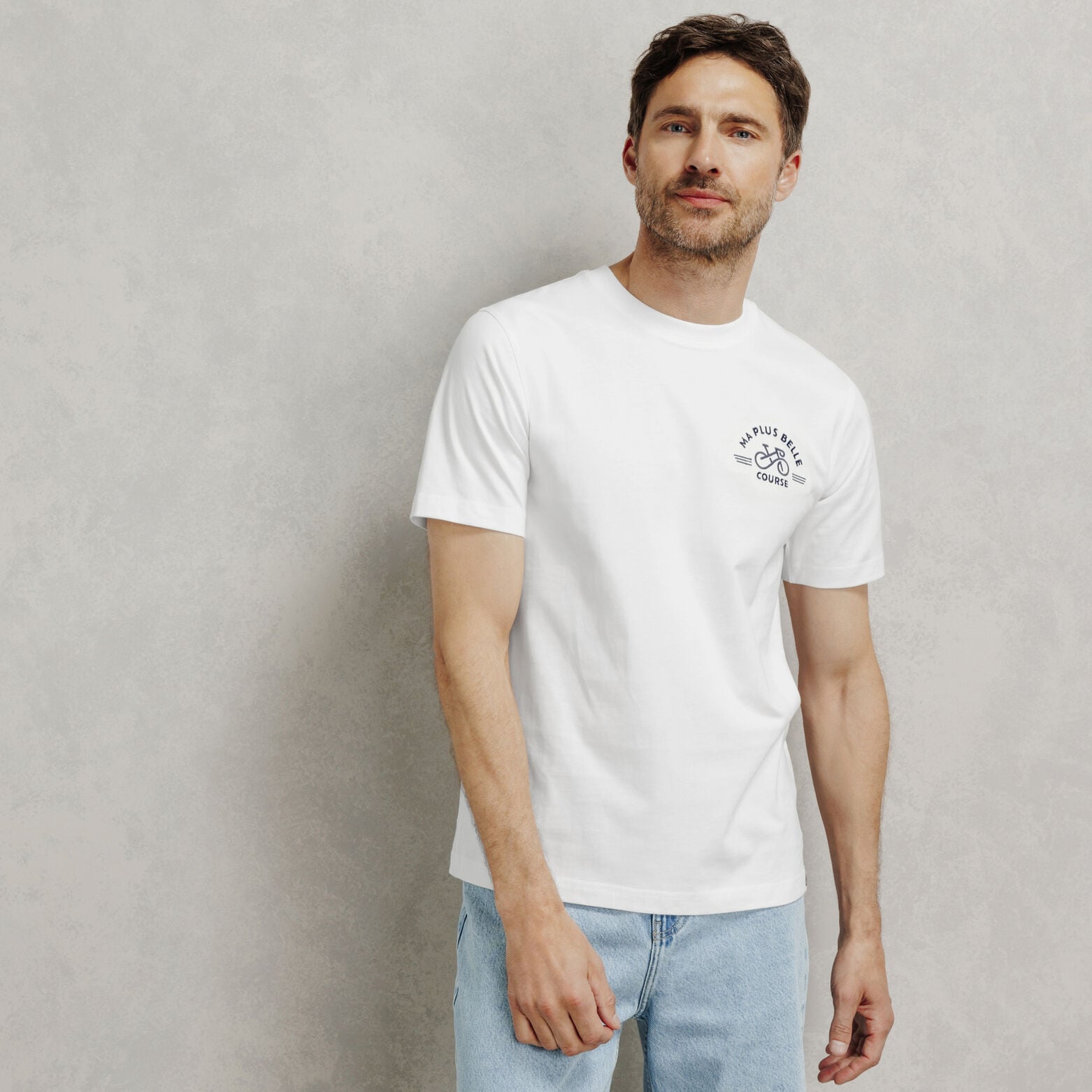 Tee shirt brod&eacute; licence Tour de France