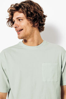 Tee shirt coton poche poitrine