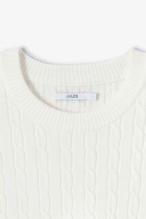 Kabeltrui met ronde hals