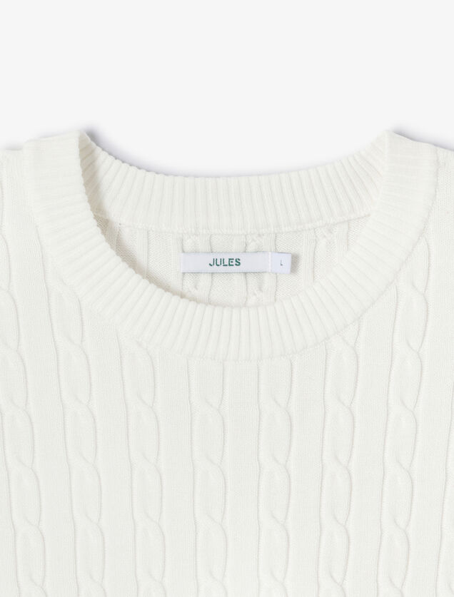 Kabeltrui met ronde hals