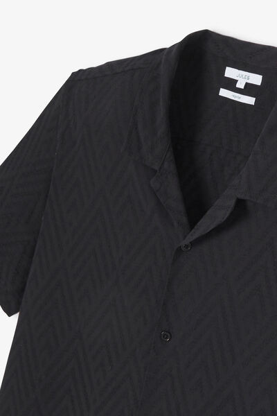 Chemisette en coton jacquard fluide