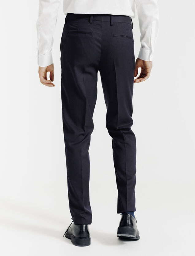 Pantalon de costume uni slim