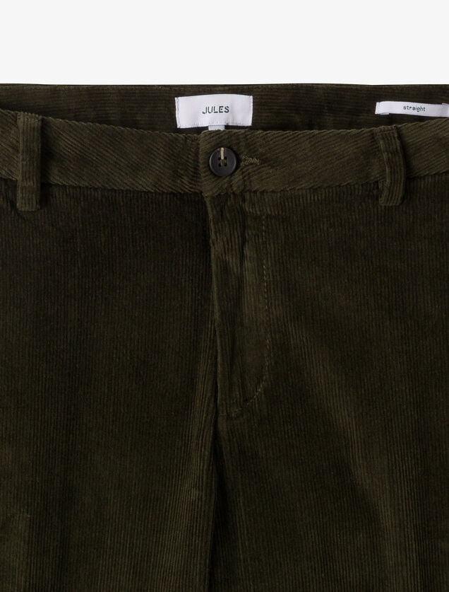 Pantalon chino straight velours