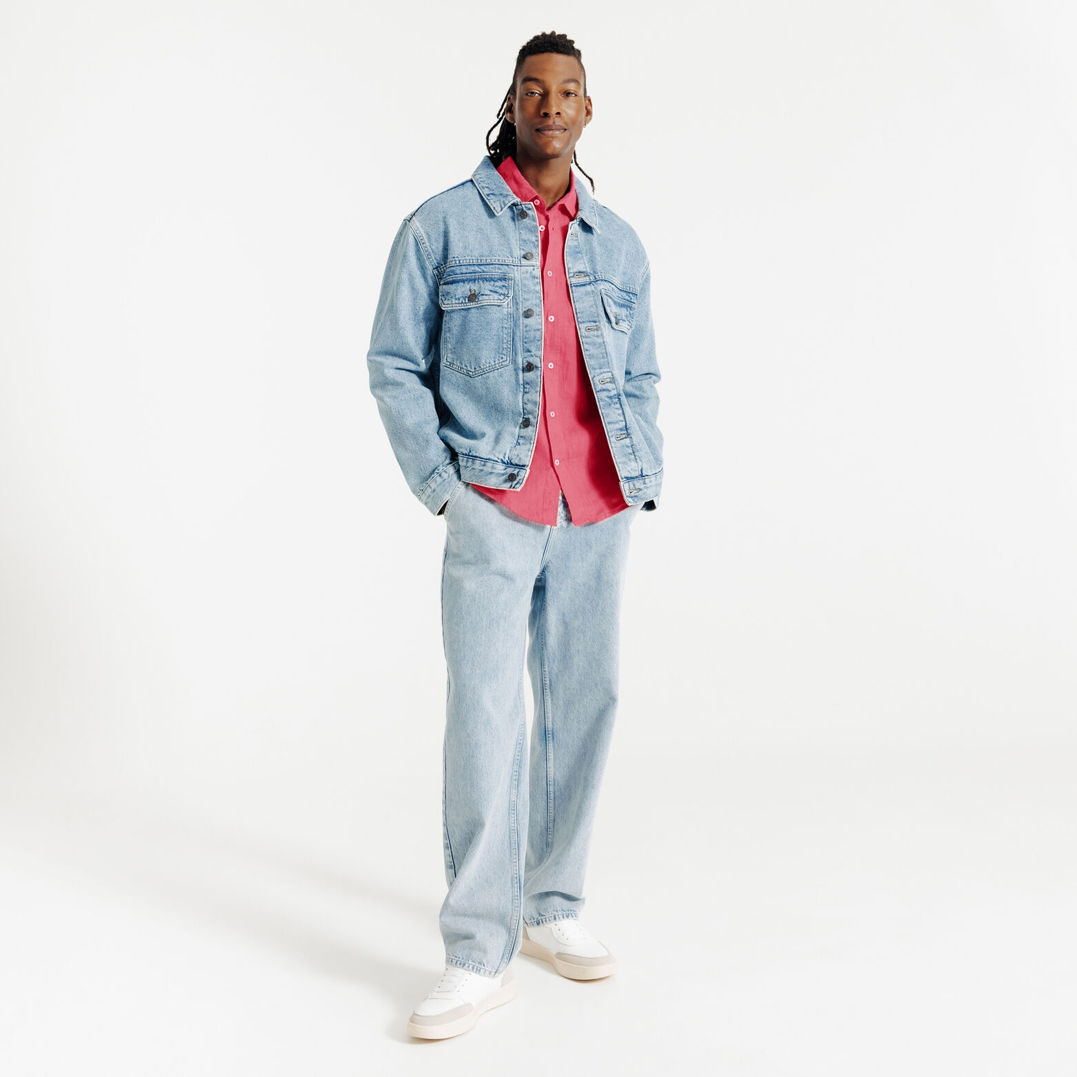 Regular fit hemd in linnen