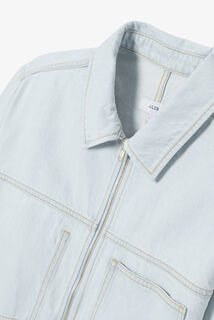 Veste en jean zippée