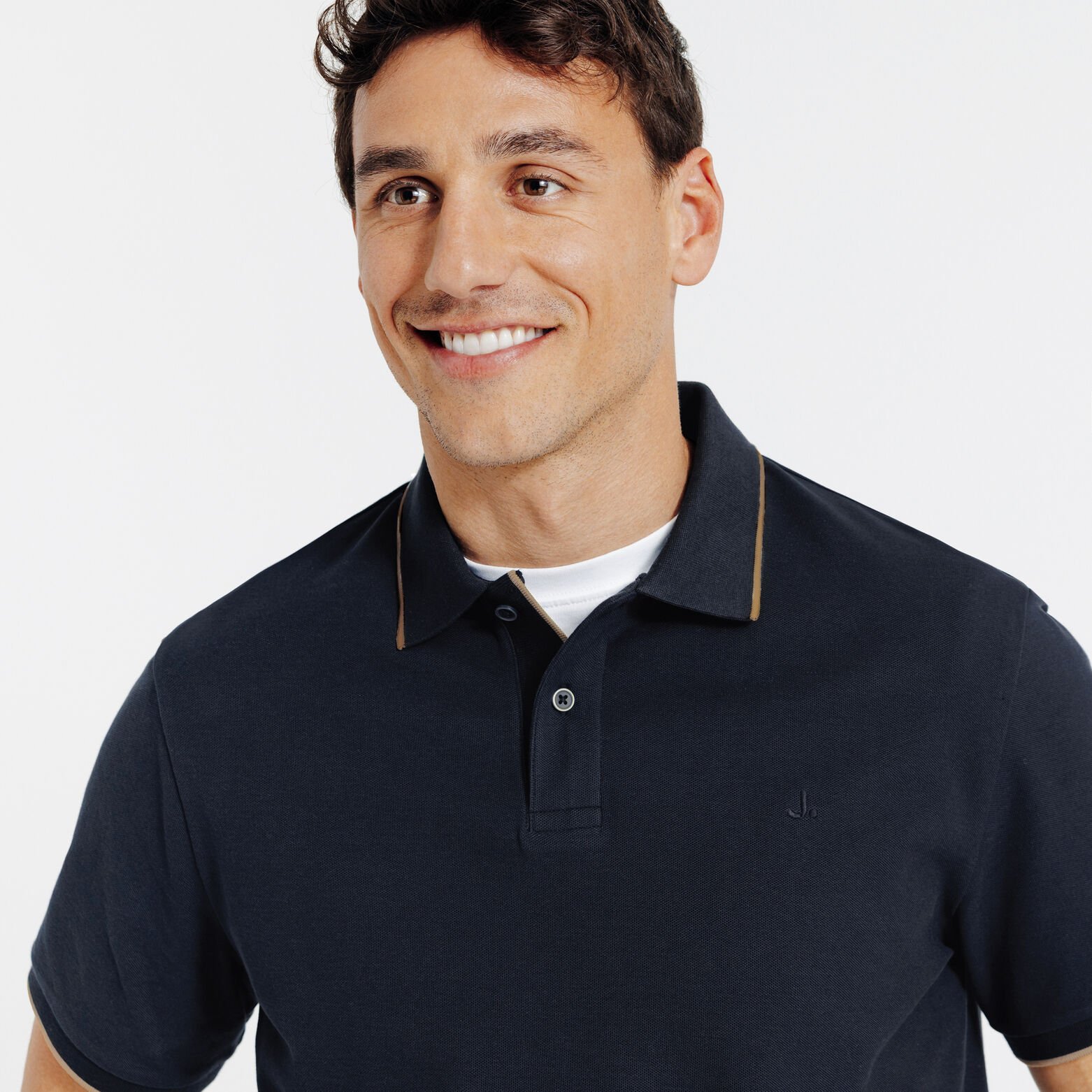 "Le Parfait by Jules" effen polo korte mouwen 