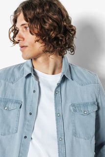 Chemise en jean western