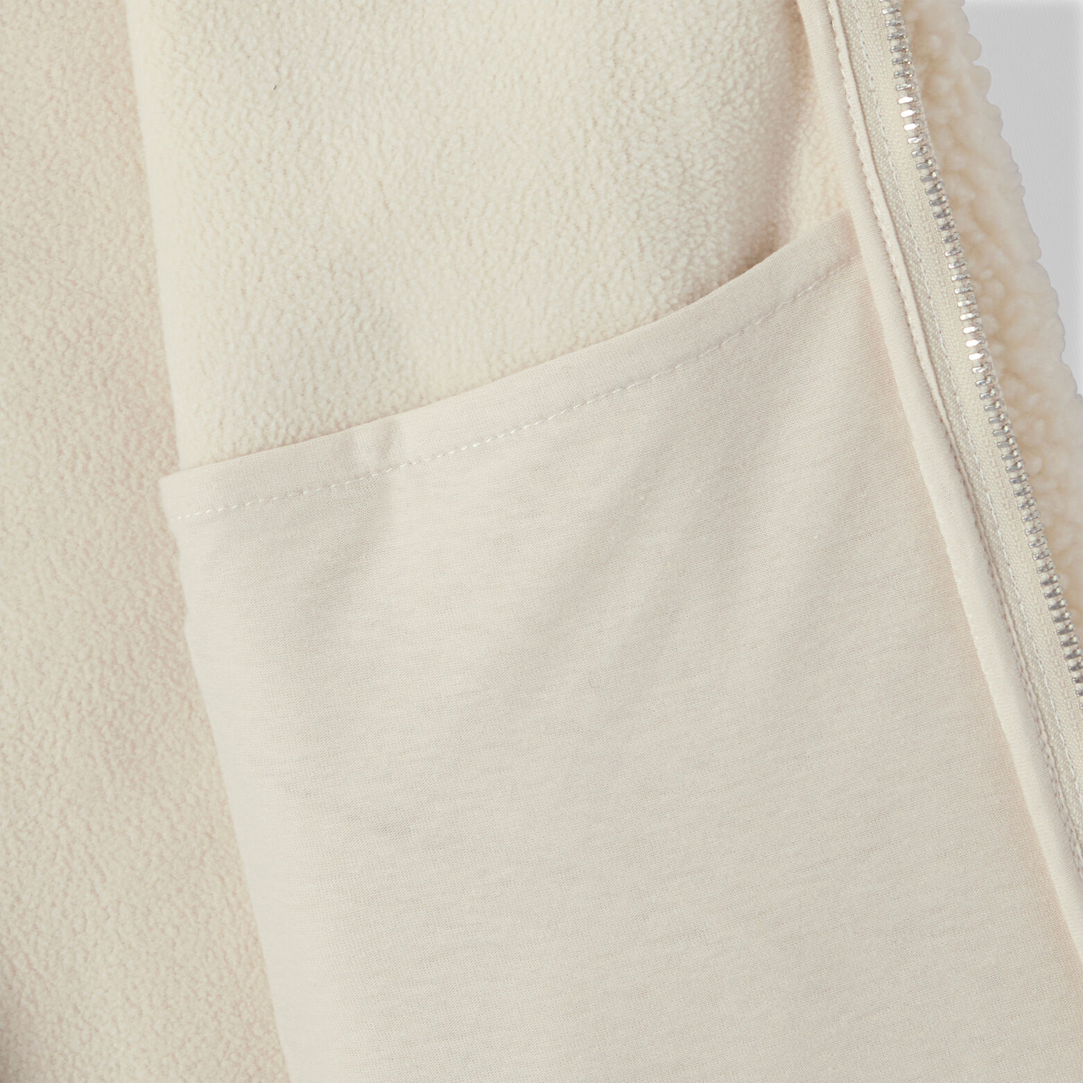 Sweat sans manches sherpa