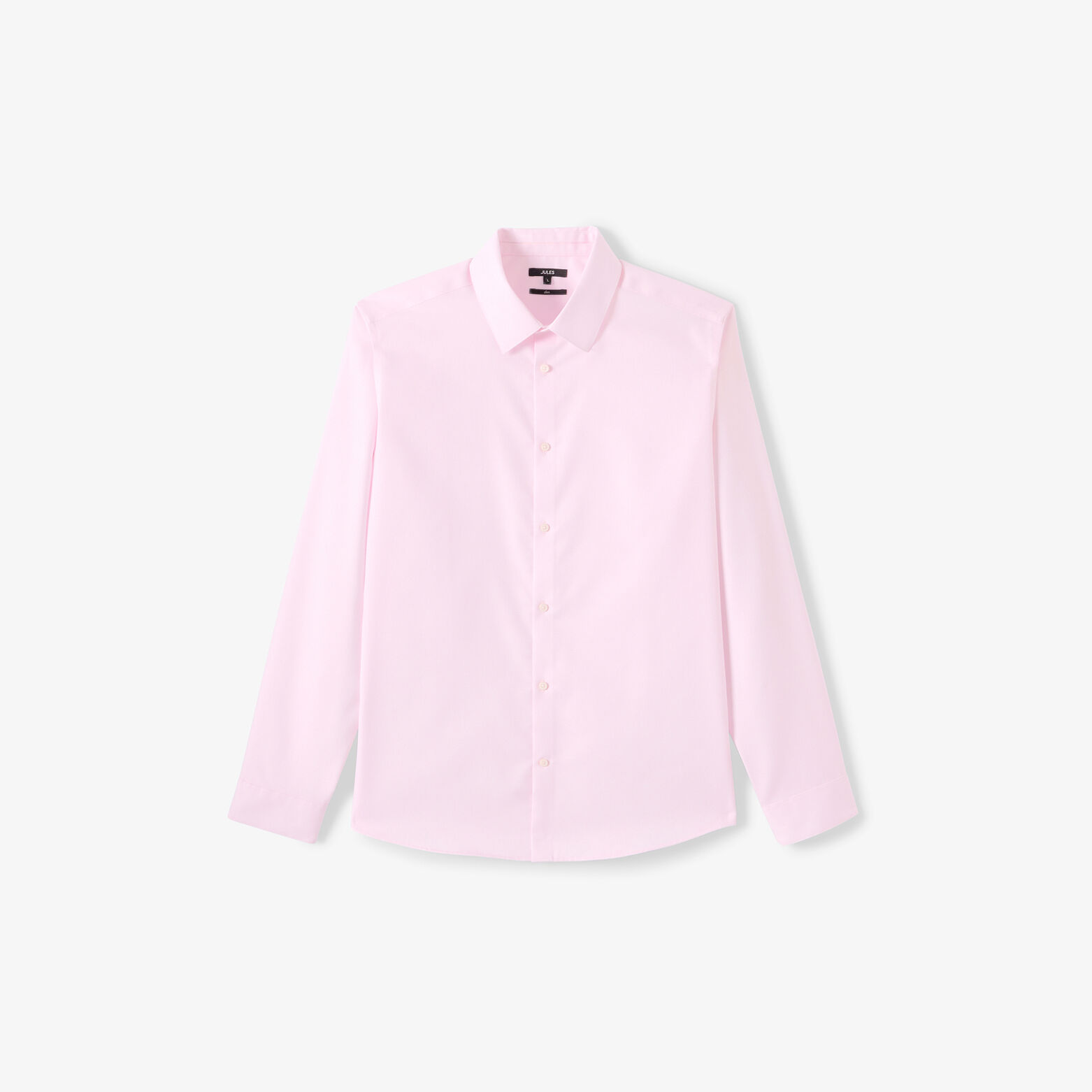 Chemise 100% coton slim sans repassage textur&eacute;e
