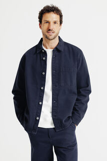 Surchemise en jean coton
