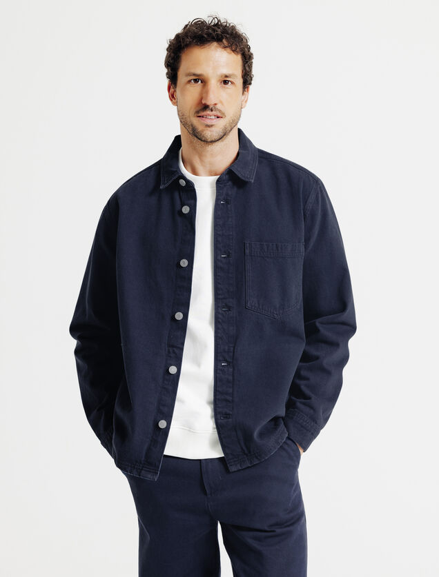 Surchemise en jean coton