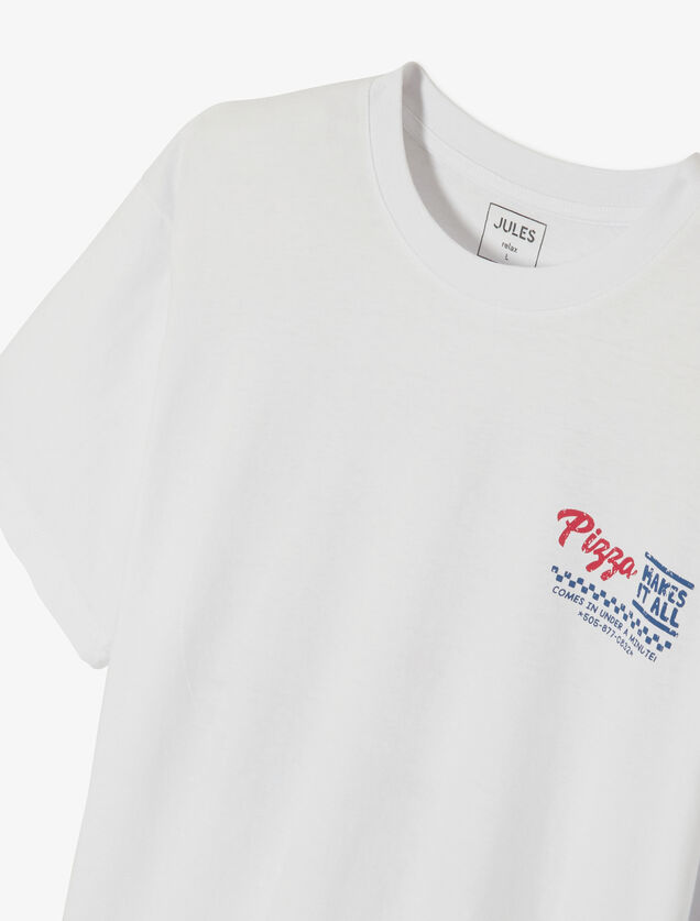 Tee shirt imprim&eacute; col rond