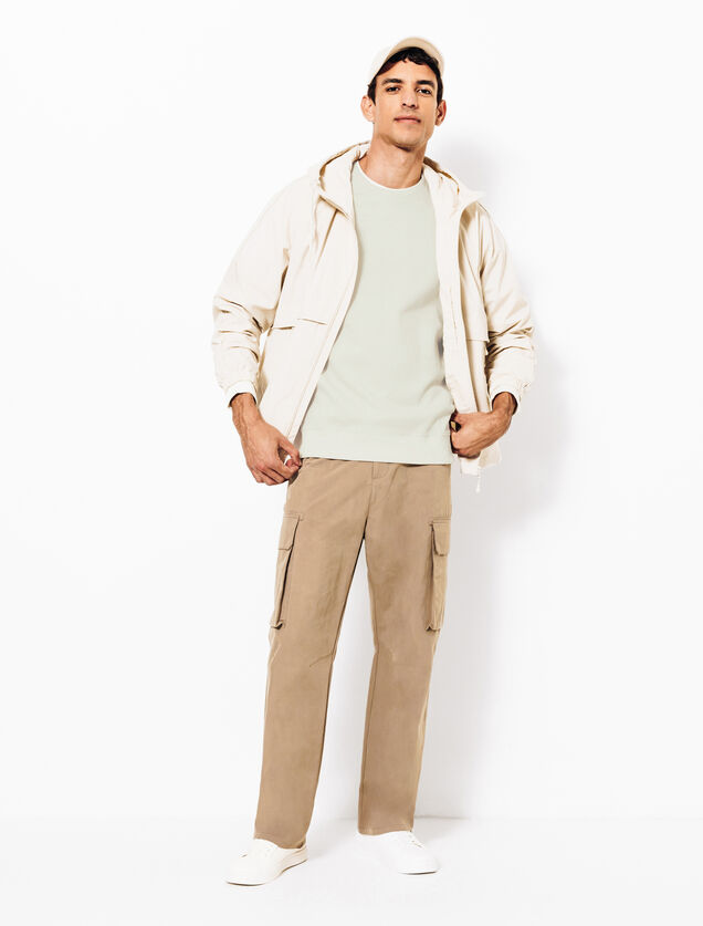 Sweat col rond texturé